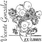 sello ex libris flores