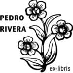 sello ex libris flores