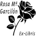 sello ex libris rosa